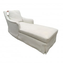 Century Furniture White Long Chaise