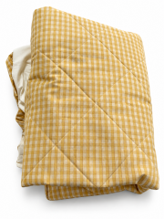 Mustard Plaid Comforter And Sheet