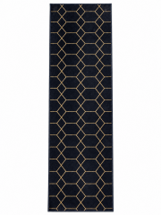 Black And Gold Pattern Rug 96\