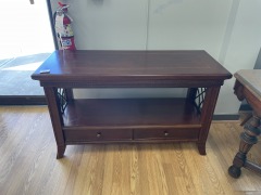 Cherry 2 drawer Entry Table