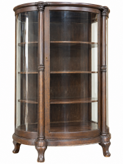 Glass Curio Cabinet - Solid Oak