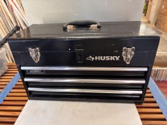 Husky 3 Drawer Metal Tool Box