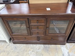 Cherry Wood TV Console Table