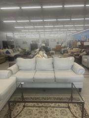 Beige 3 Seat Sofa