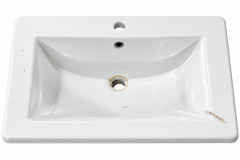 White Rectangular Bathroom SInk