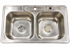 Double-Bowl Stainless Sink