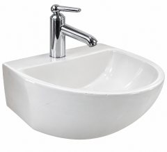 White Bathroom Sink And Faucet