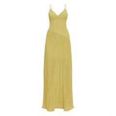 4335 P8 | PRETTY LITTLE THING Woven Pleated Hem Maxi Dress