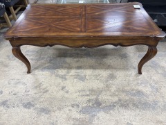 Dark Wood Parquet Coffee Table