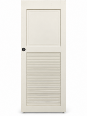 White Louvered Door
