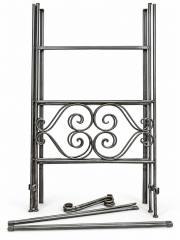 Ornate Metal Scrollwork Bed Frame