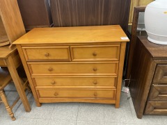 5 Drawer Pine Dresser