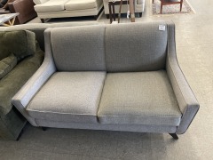 Gray Tweed Loveseat