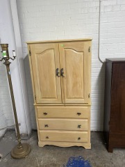 Light Wood Armoire with Critter Knobs