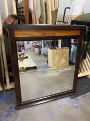 Two Toned Cabin Core Mirror (37x40)