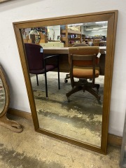 Elegant Minimalist Wood Mirror (27x39)