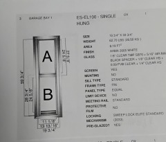 Exterior Windows* 19.25\