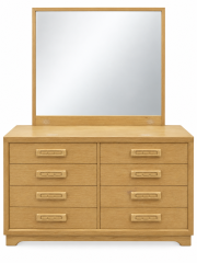 Vintage Handcrafted Dresser And Mirror
