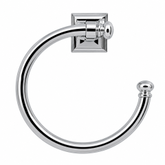 Chrome Wall-Mounted Towel Ring