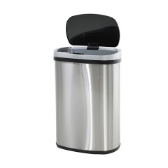 4457 G5 | BESTOFFICE 13 Gallon Stainless Steel Trash Can