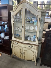 French Provincial China Cabinet