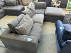 4 Section Gray Sofa