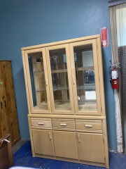 Blonde Retro China Cabinet