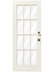 White 12-Pane French Door