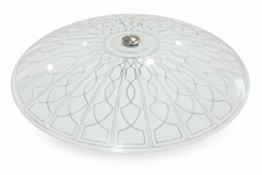Etched Glass Ceiling Light