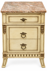 French Provincial Marble Top Table