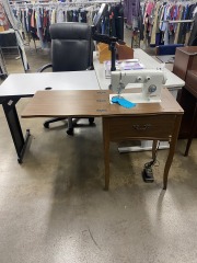 Morse 5700 Sewing Machine & Cabinet
