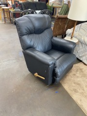 Classic Black Leather La-Z-Boy Recliner