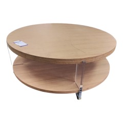 Vanguard 2 Tier Coffee Table w Acrylic Legs