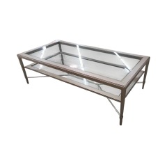 Vanguard 2 Tier Glass Top Coffee Table
