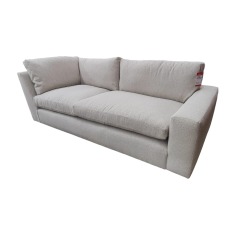 Arhaus Light Grey - White Linen Sofa