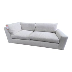 Arhaus Light Grey - White Linen Sofa