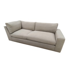 Arhaus Kipton 3 Over 2 Right Arm Facing Light Tan Sofa
