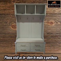 HOME DECORATORS ABERDEEN DOVE GREY DOUBLE WHOLE TREE ASSEMBLED MSRP$899