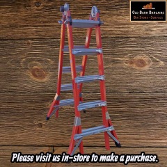 WERNER 22 FT REACH HEIGHT MULTI POSITION FIBERGLASS PRO LADDER COMPARE $629