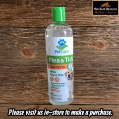 PET CARE FLEA AND TICK SHAMPOO 14 OZ